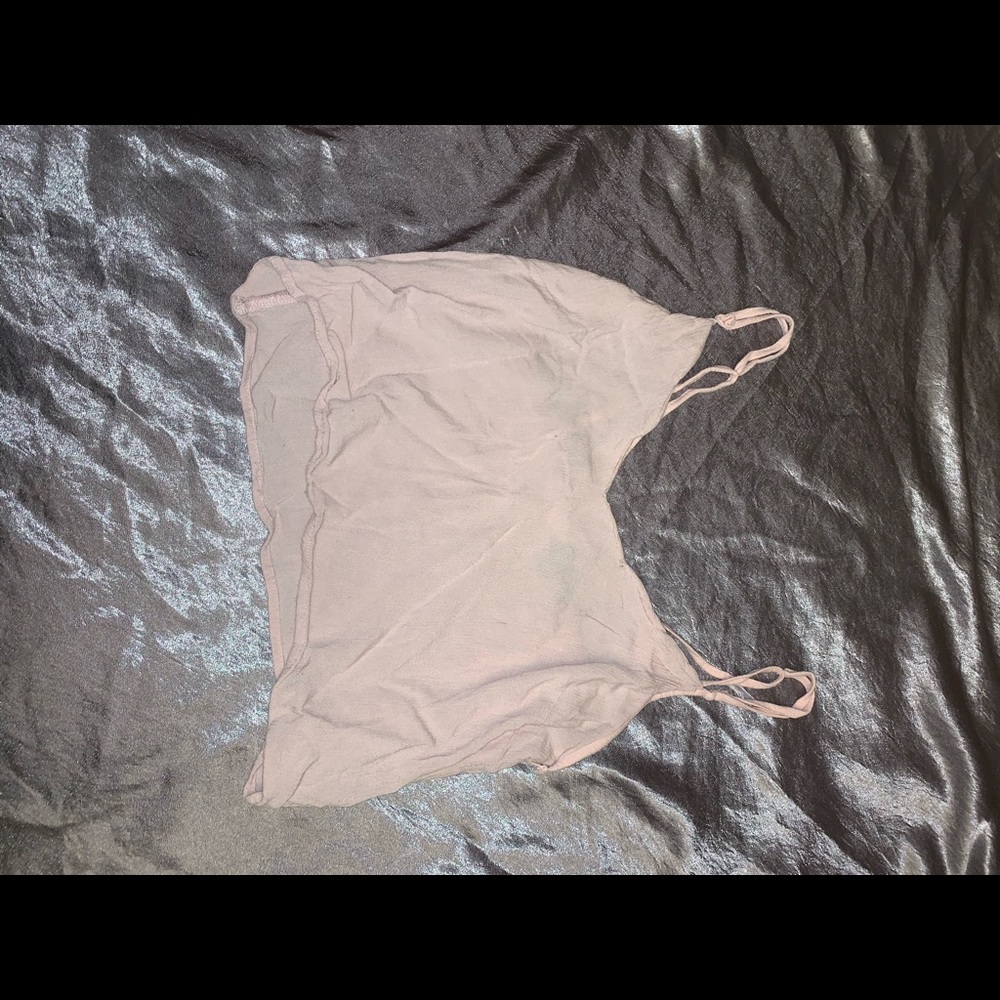 light pink crop top